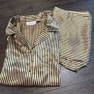 Gold‎ Striped Pajama Set